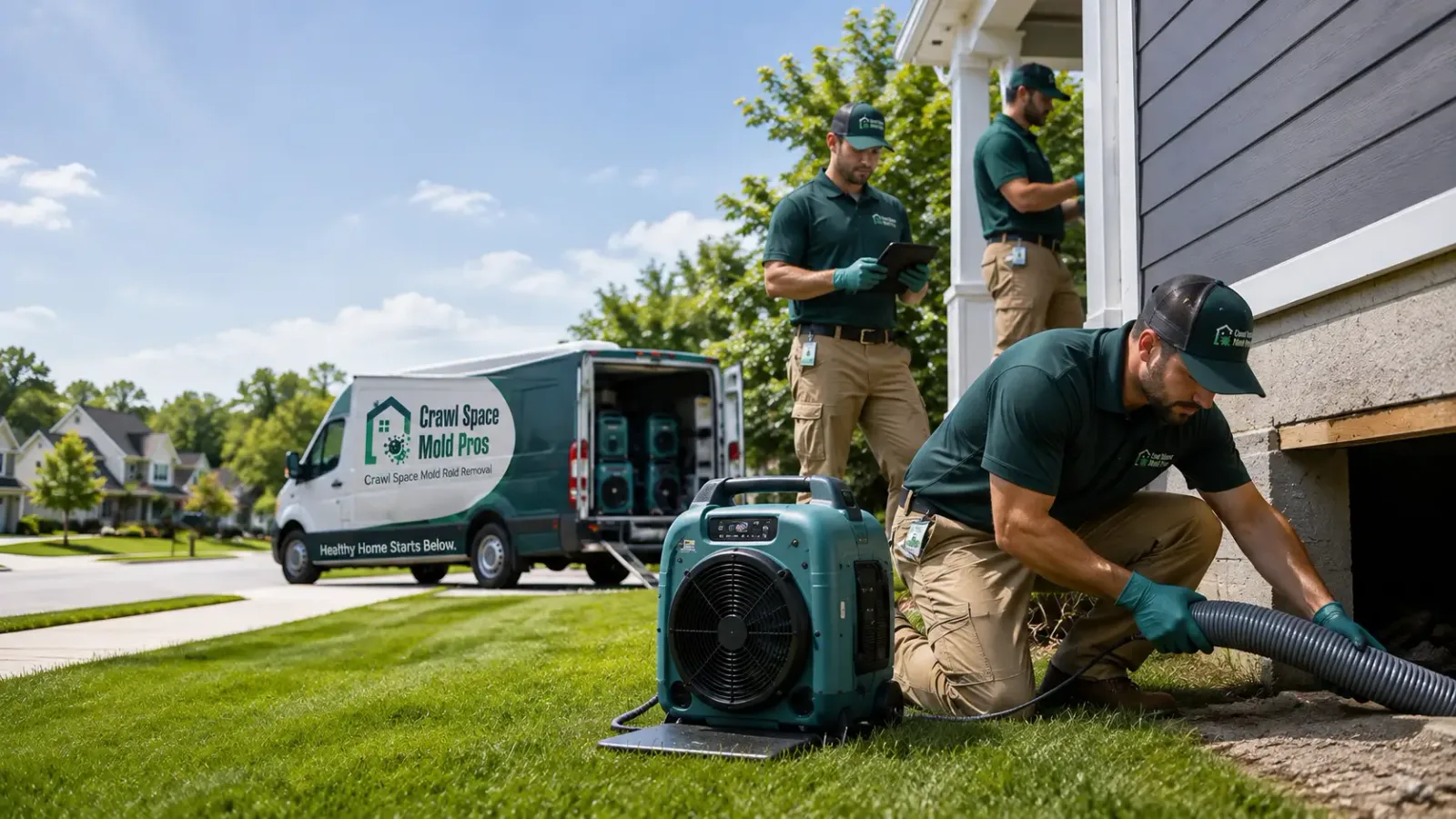 Crawl Space Mold Removal in Freeland, PA